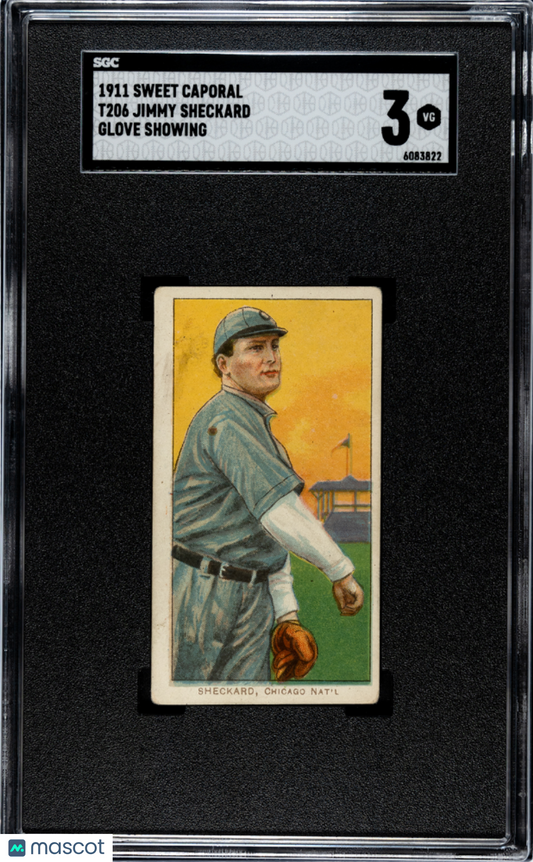1911 Sweet Caporal (T206) Jimmy Sheckard Glove Showing SGC 3