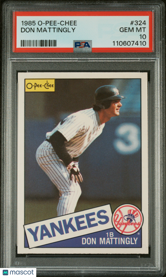 1985 O-Pee-Chee Don Mattingly #324 PSA 10