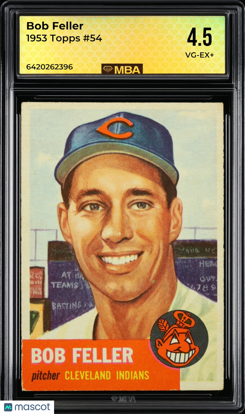 1953 Topps Bob Feller #54 MBA 4.5