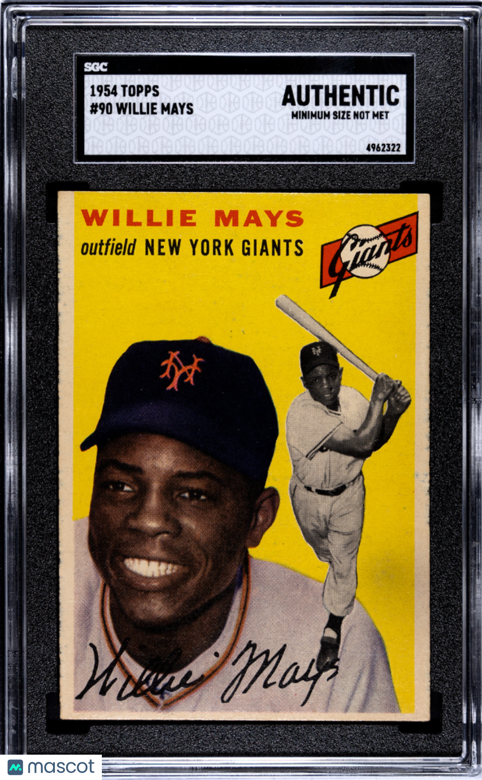 1954 Topps Willie Mays #90 SGC A