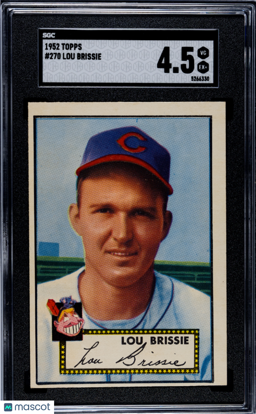 1952 Topps Lou Brissie #270 SGC 4.5