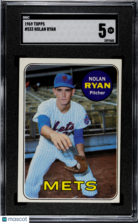 1969 Topps Nolan Ryan #533 SGC 5