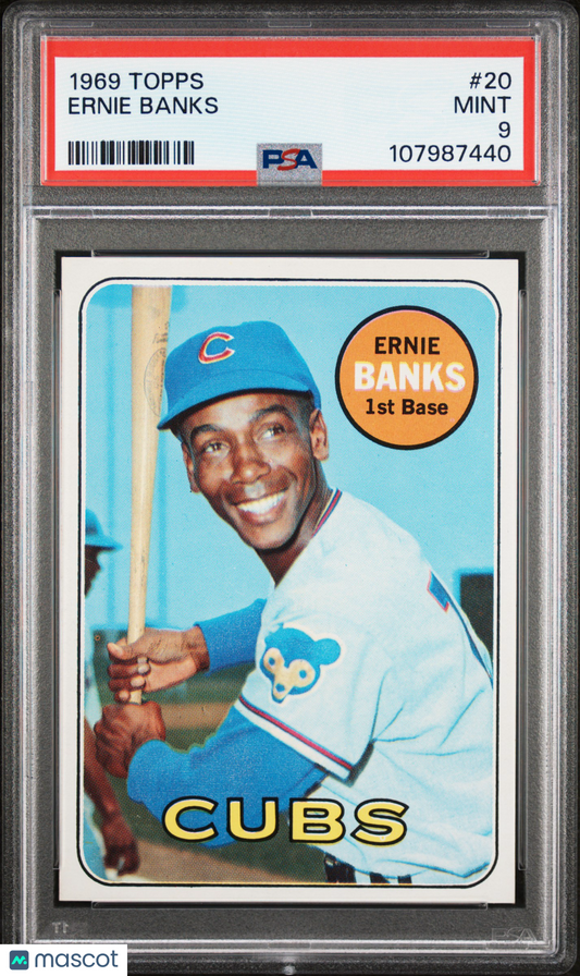 1969 Topps Ernie Banks #20 PSA 9