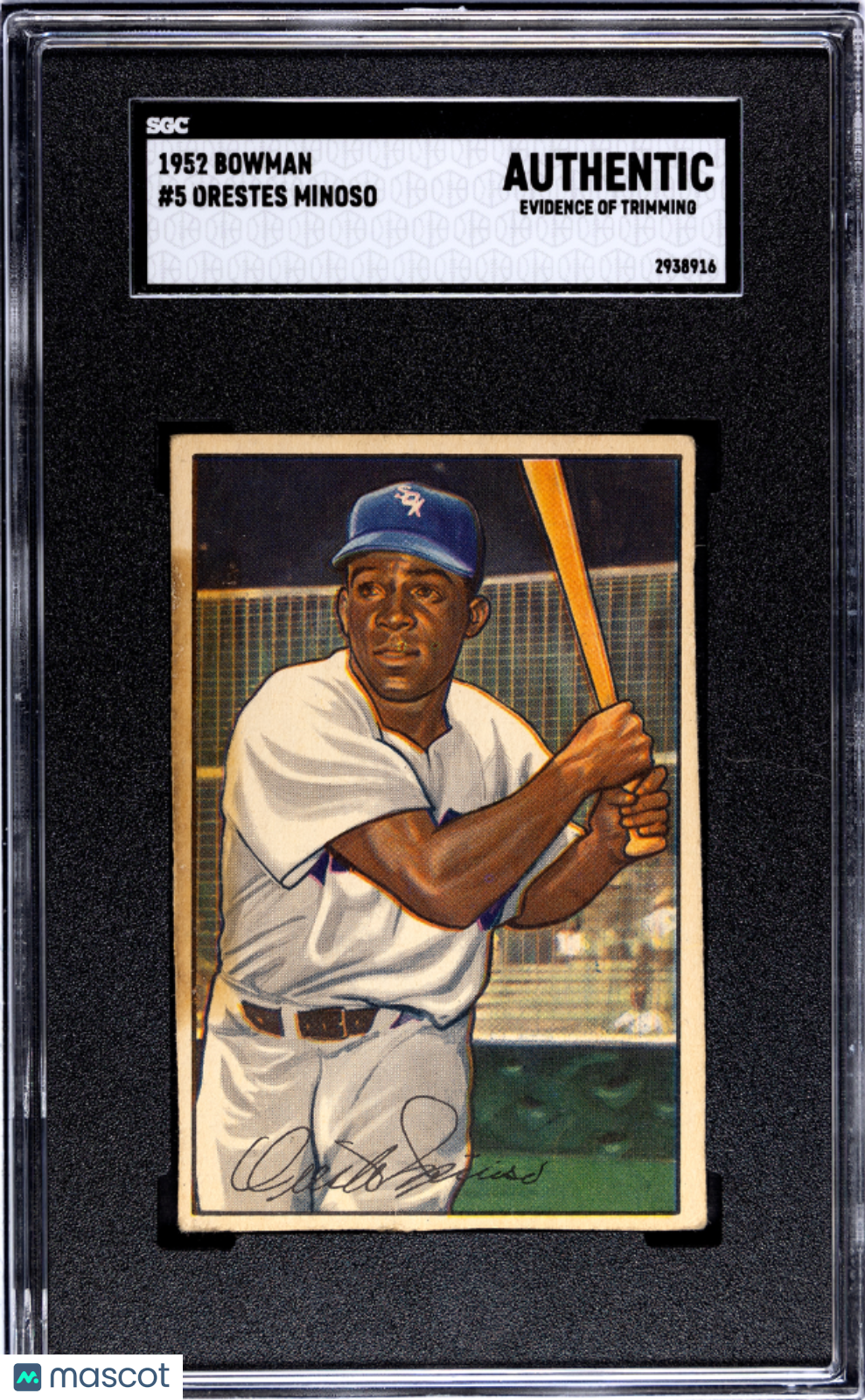 1952 Bowman Orestes Minoso #5 SGC A