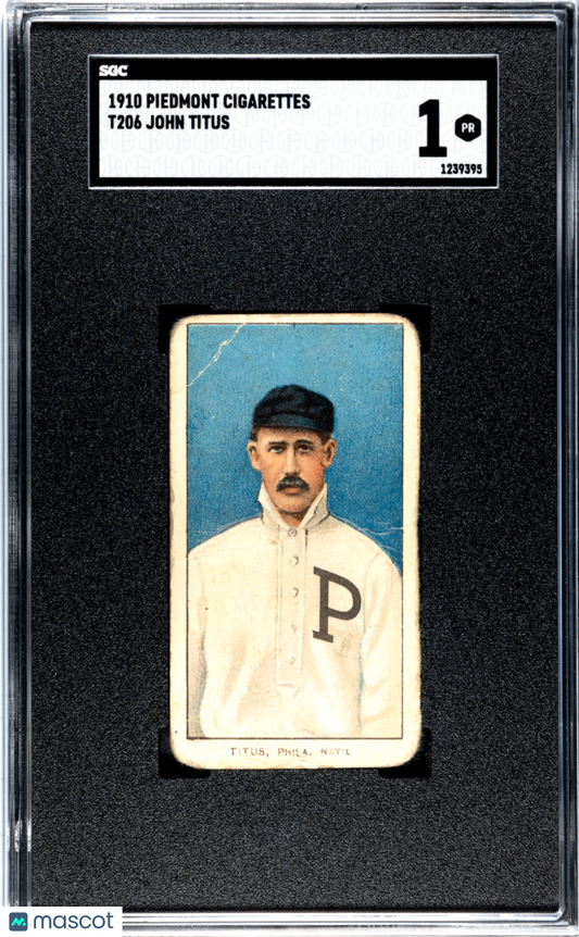 1910 Piedmont Cigarettes (T206) John Titus SGC 1