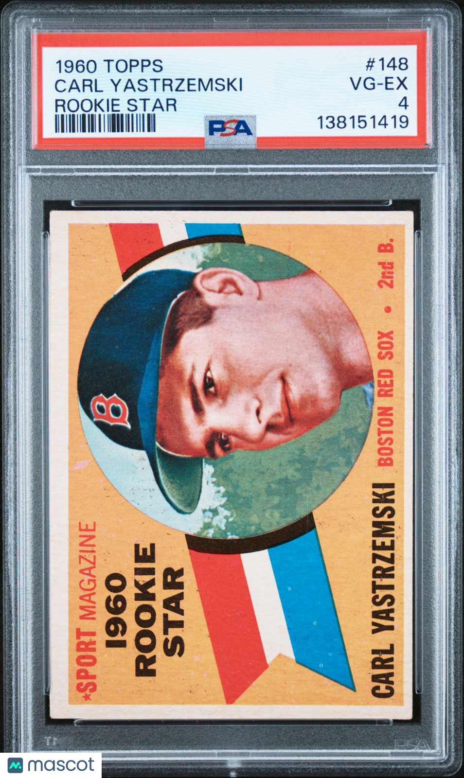 1960 Topps Carl Yastrzemski #148 Rookie Star PSA 4