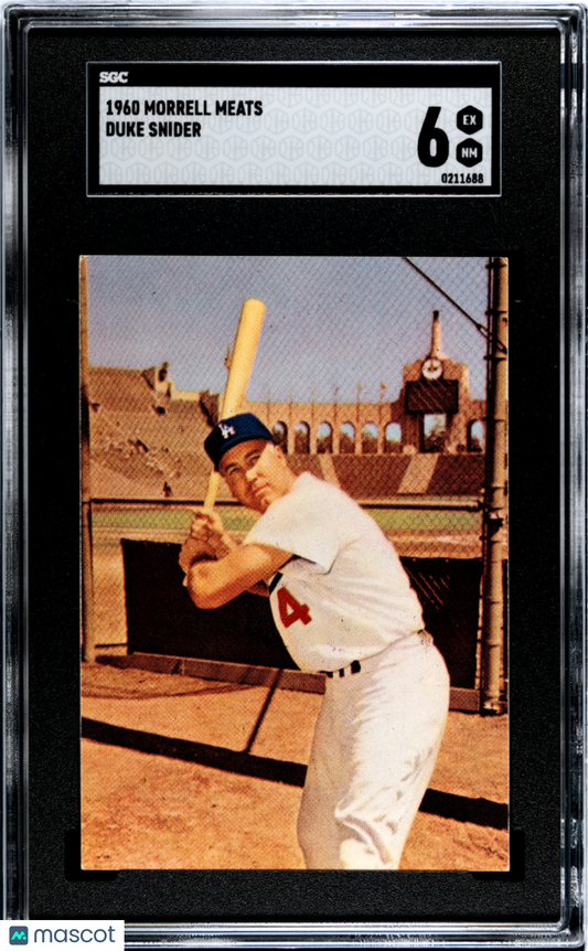 1960 Morrell Meats Duke Snider SGC 6