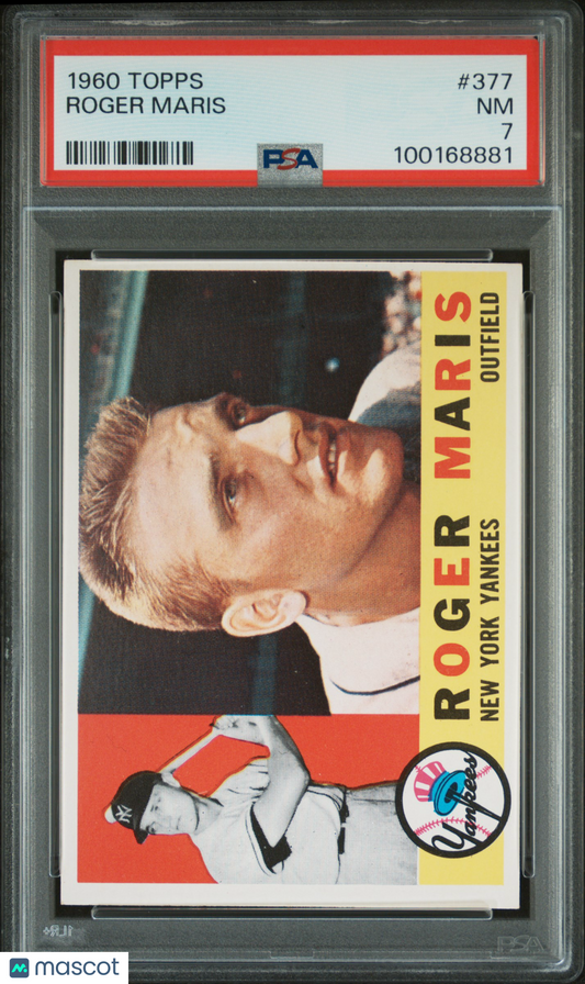 1960 Topps Roger Maris #377 PSA 7