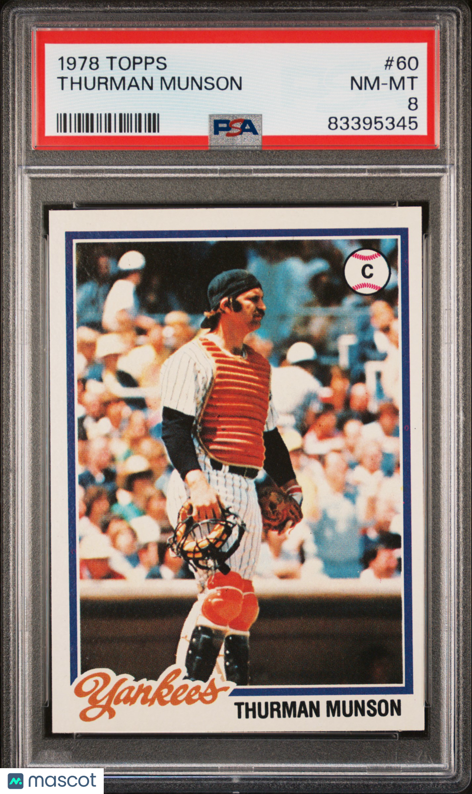 1978 Topps Thurman Munson #60 PSA 8