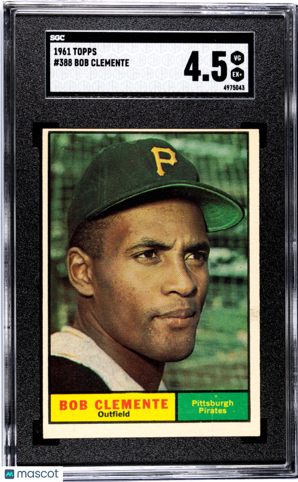1961 Topps Bob Clemente #388 SGC 4.5