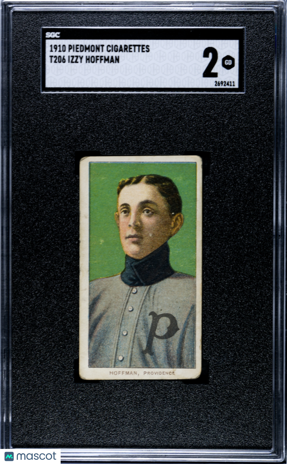 1910 Piedmont Cigarettes (T206) Izzy Hoffman SGC 2