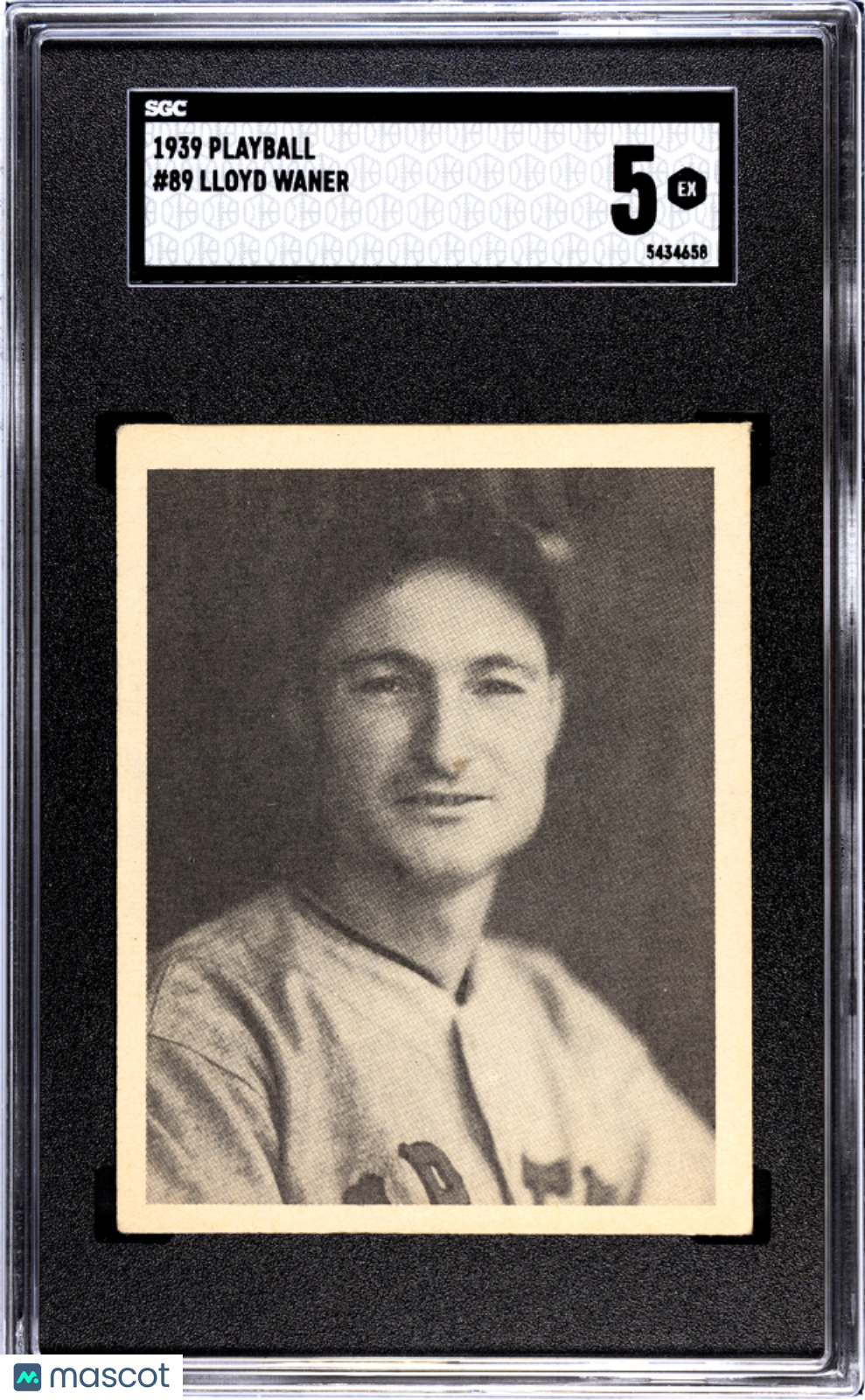 1939 Playball Lloyd Waner #89 SGC 5
