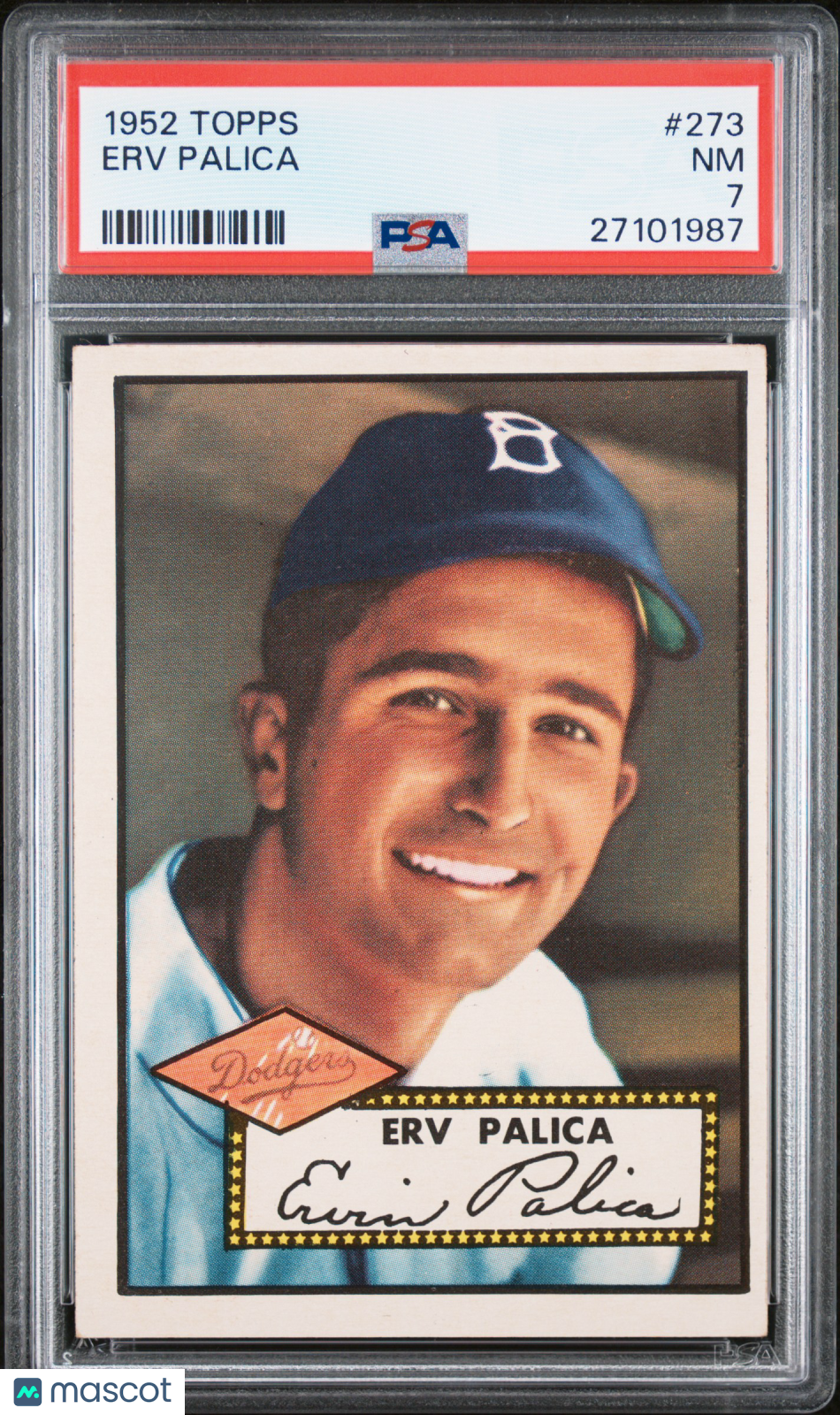 1952 Topps Erv Palica #273 PSA 7