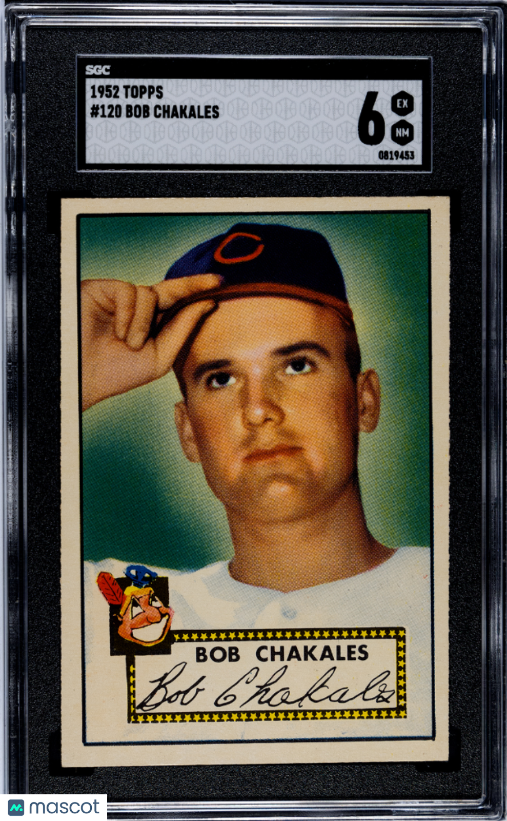 1952 Topps Bob Chakales #120 SGC 6