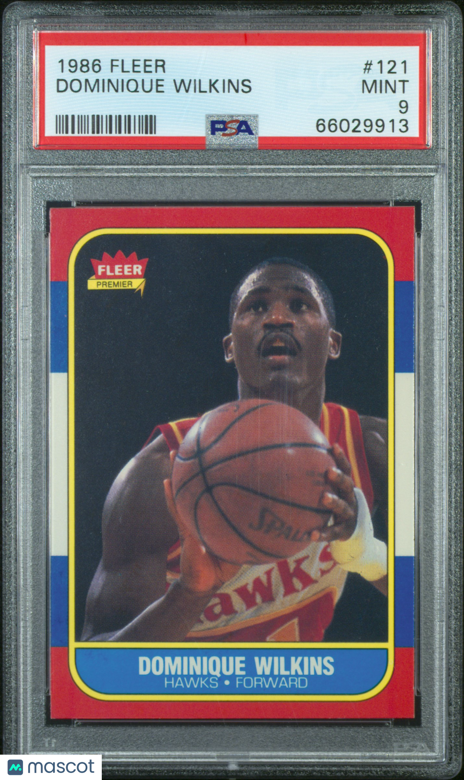 1986 Fleer Dominique Wilkins #121 PSA 9