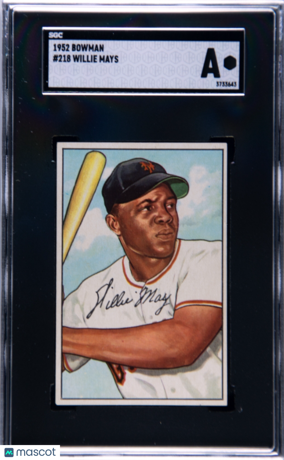 1952 Bowman Willie Mays #218 SGC A
