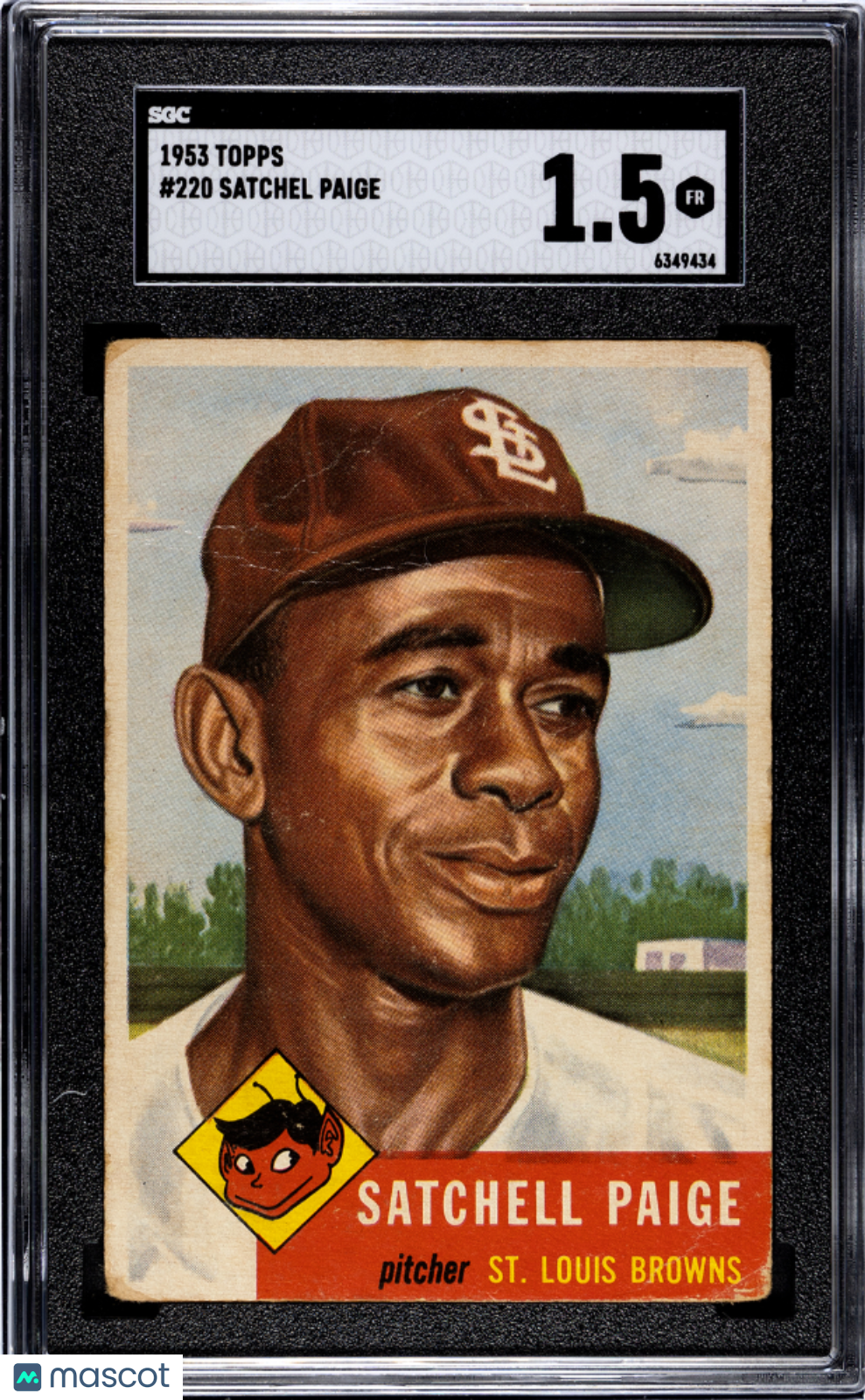 1953 Topps Satchel Paige #220 SGC 1.5