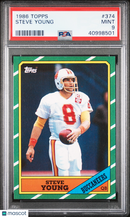 1986 Topps Steve Young #374 PSA 9