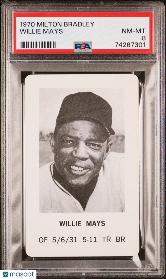 1970 Milton Bradley Willie Mays PSA 8