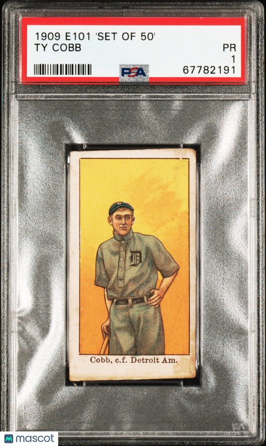 1909 E101 'set Of 50' Ty Cobb PSA 1