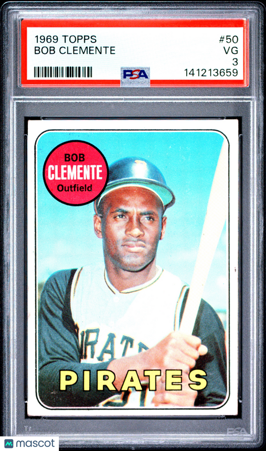 1969 Topps Bob Clemente #50 PSA 3