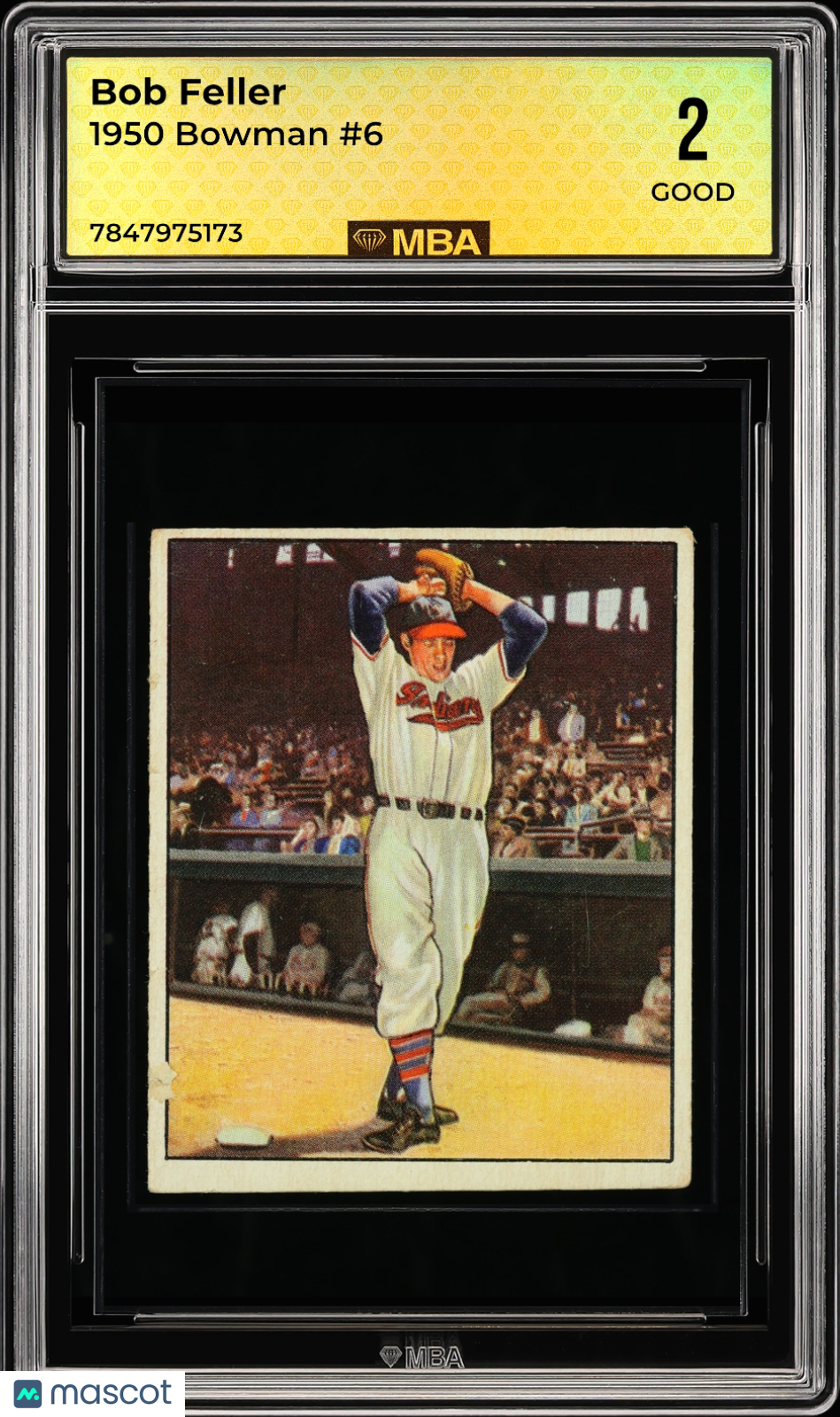 1950 Bowman Bob Feller #6 MBA 2