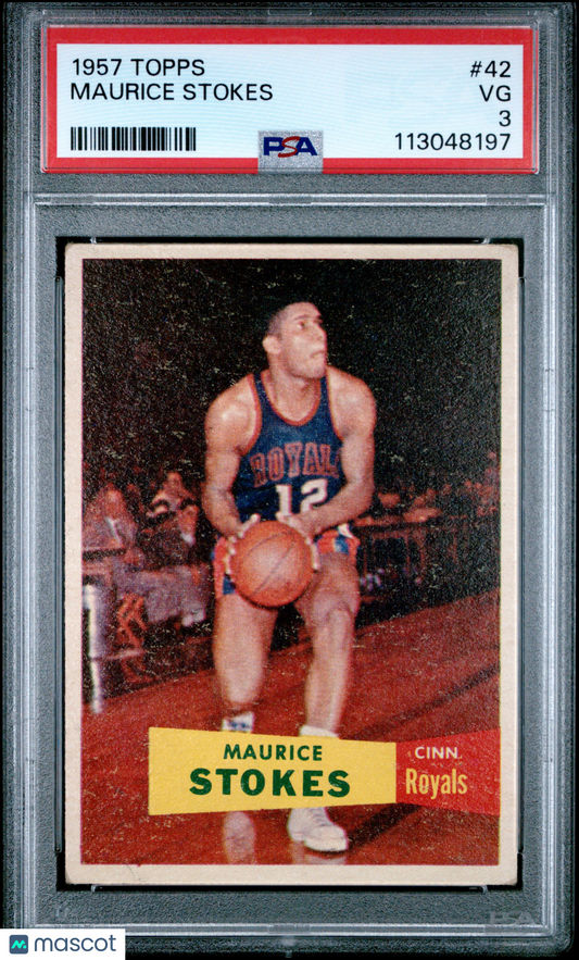 1957 Topps Maurice Stokes #42 PSA 3