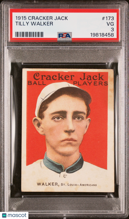 1915 Cracker Jack Tilly Walker #173 PSA 3