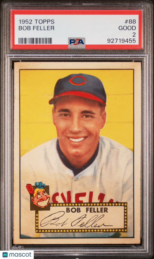 1952 Topps Bob Feller #88 PSA 2