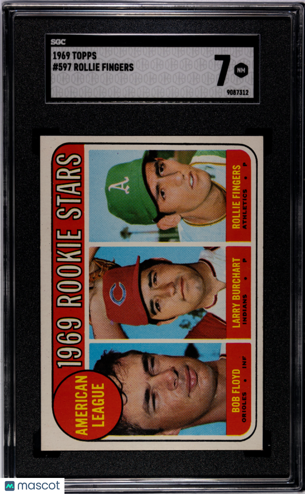 1969 Topps Rollie Fingers #597 SGC 7