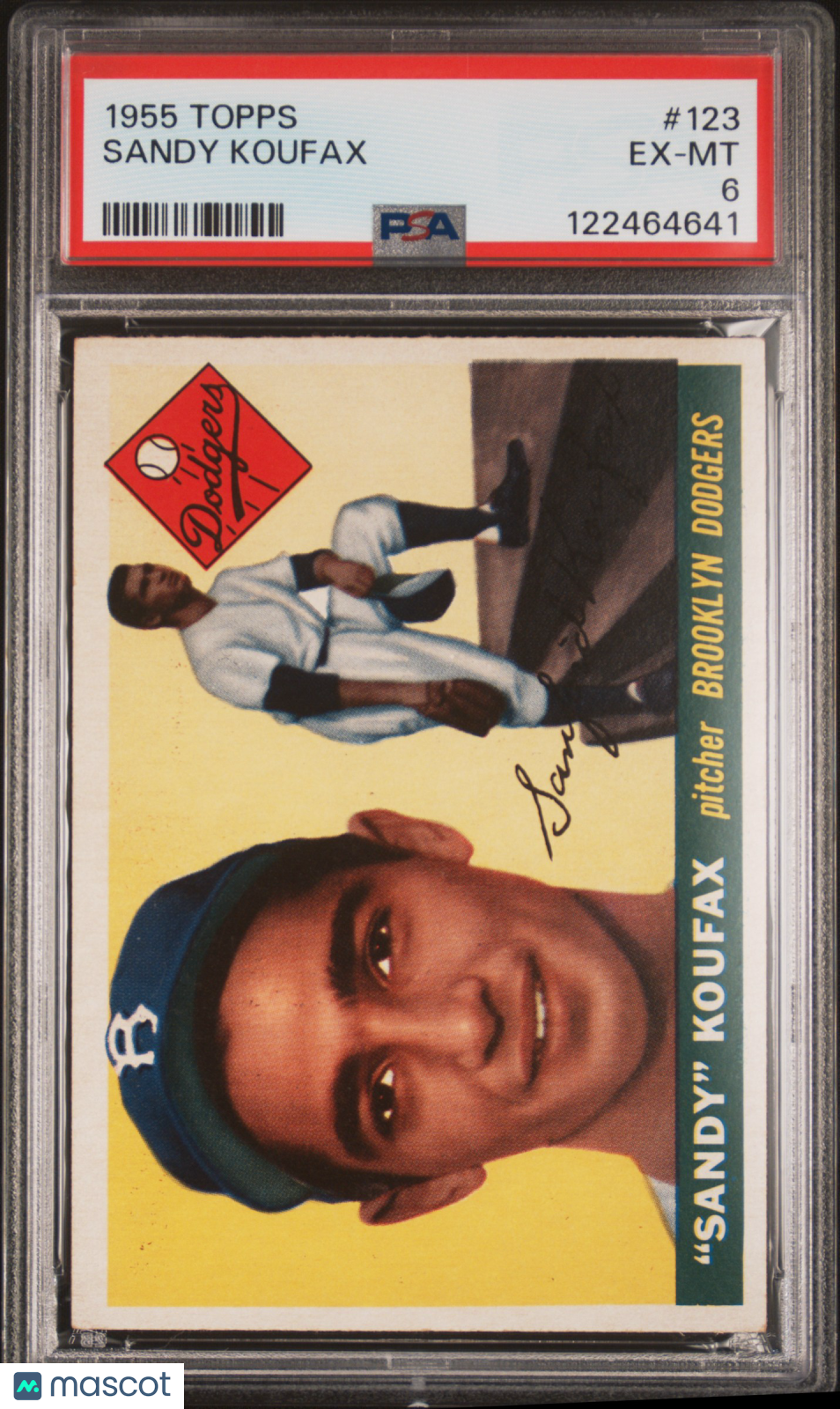 1955 Topps Sandy Koufax #123 PSA 6