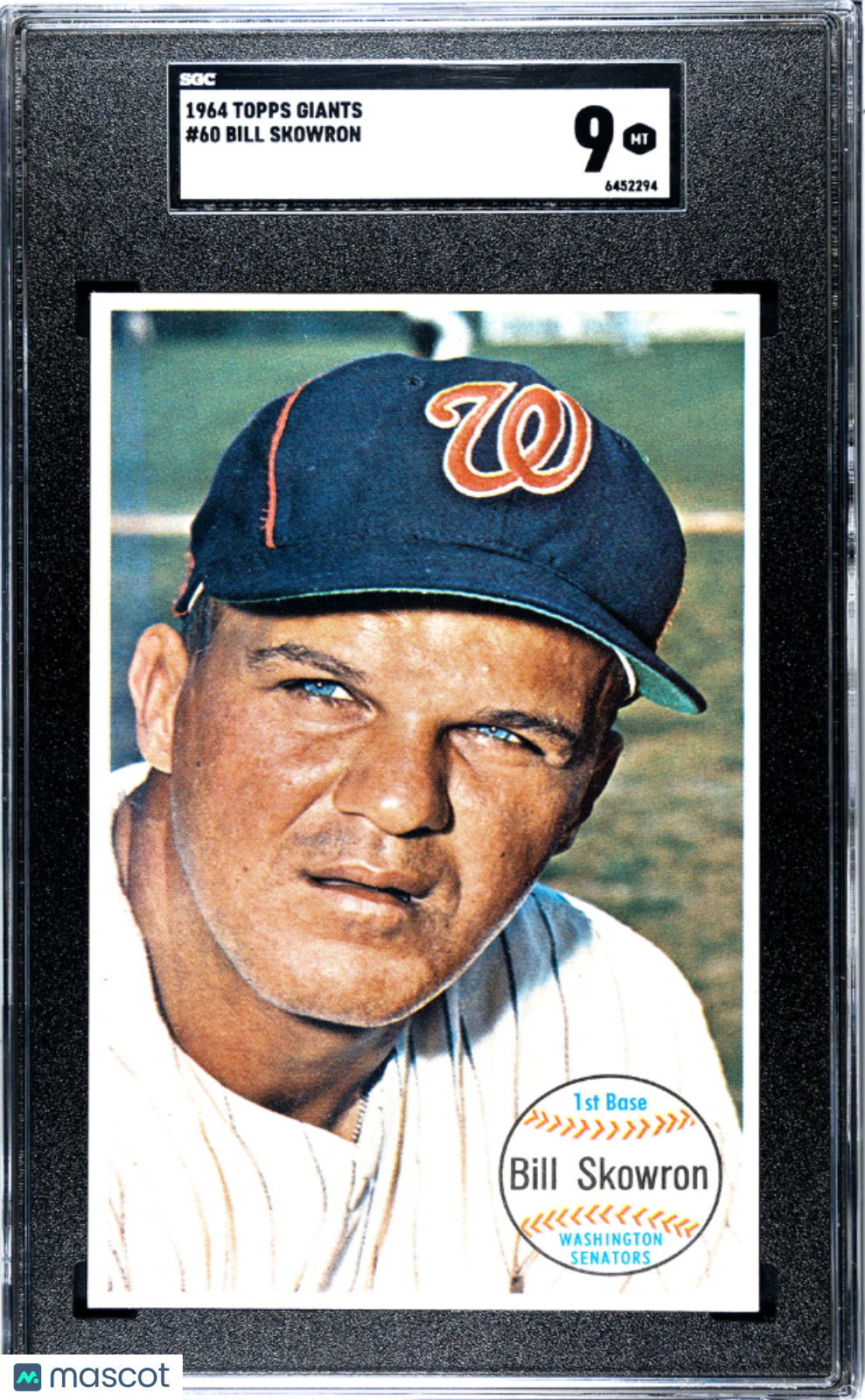 1964 Topps Giants Bill Skowron #60 SGC 9