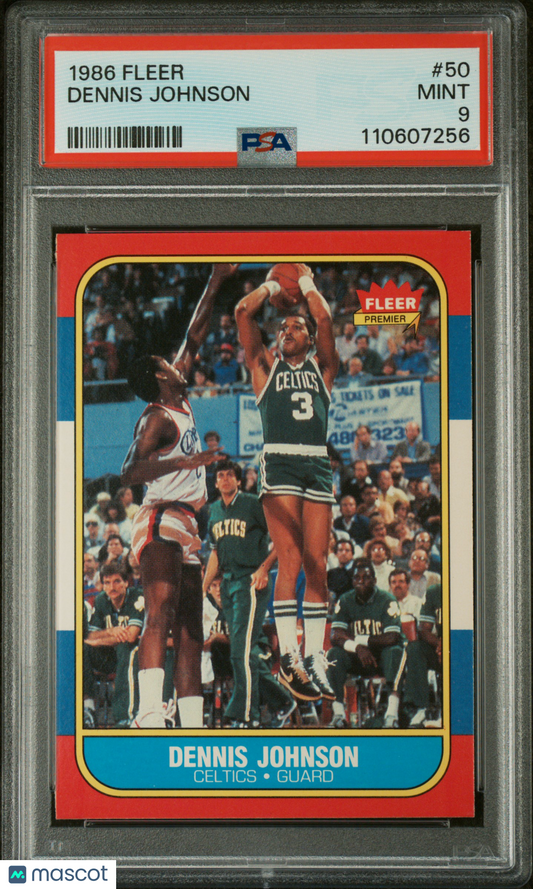 1986 Fleer Dennis Johnson #50 PSA 9