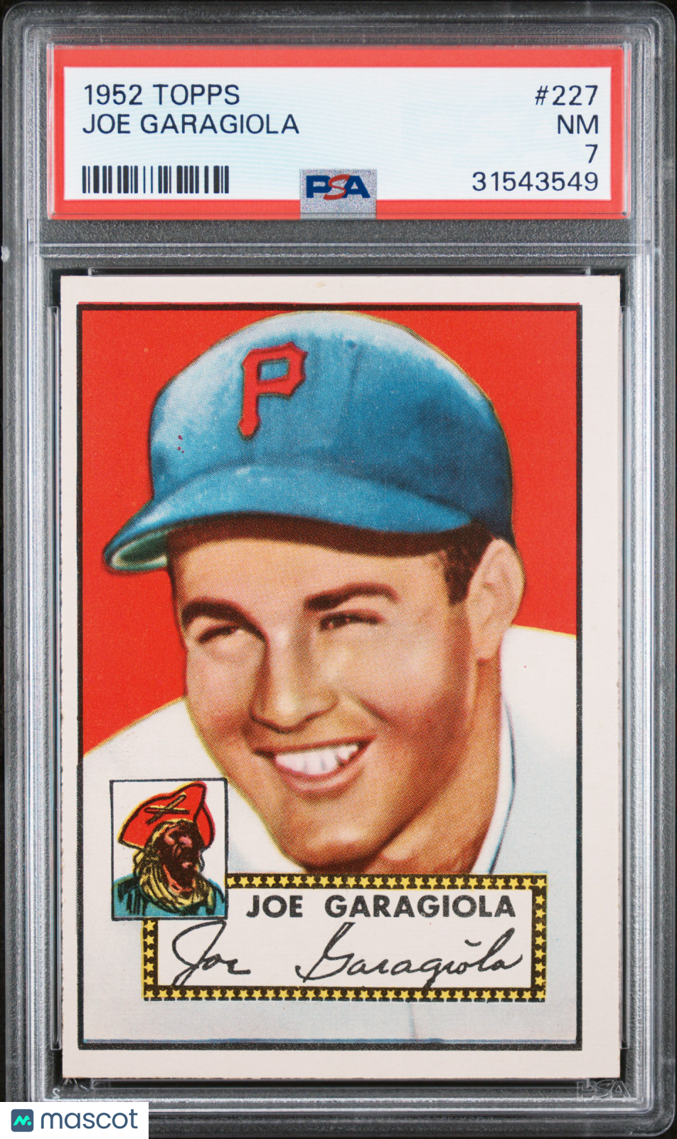 1952 Topps Joe Garagiola #227 PSA 7