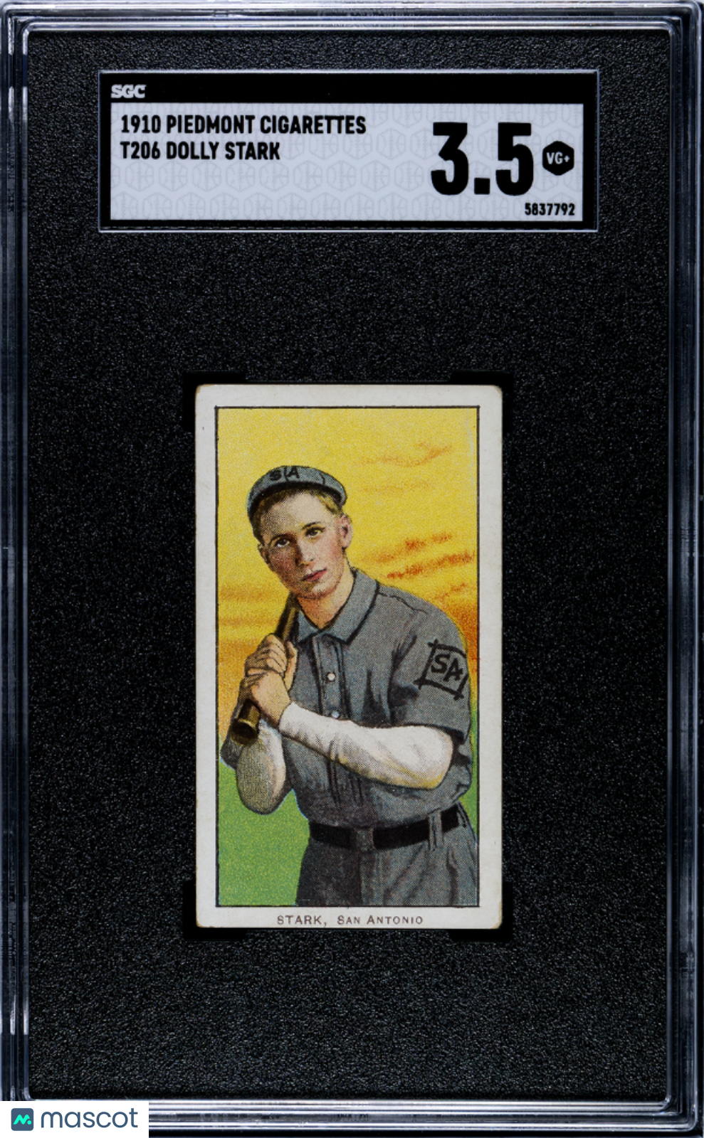 1910 Piedmont Cigarettes (T206) Dolly Stark SGC 3.5