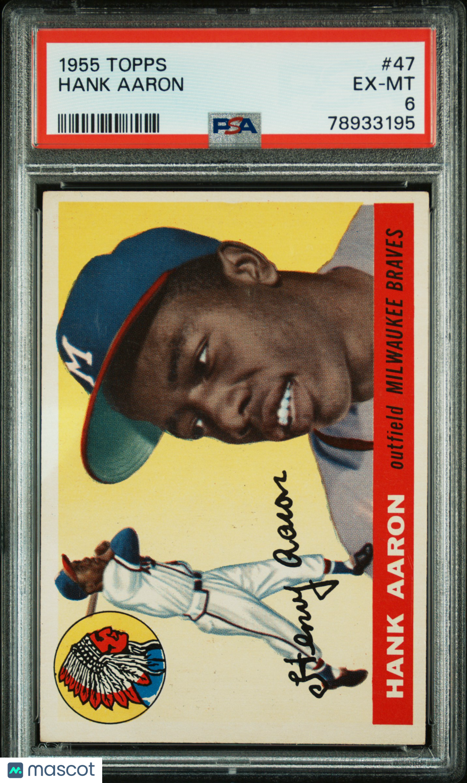1955 Topps Hank Aaron #47 PSA 6