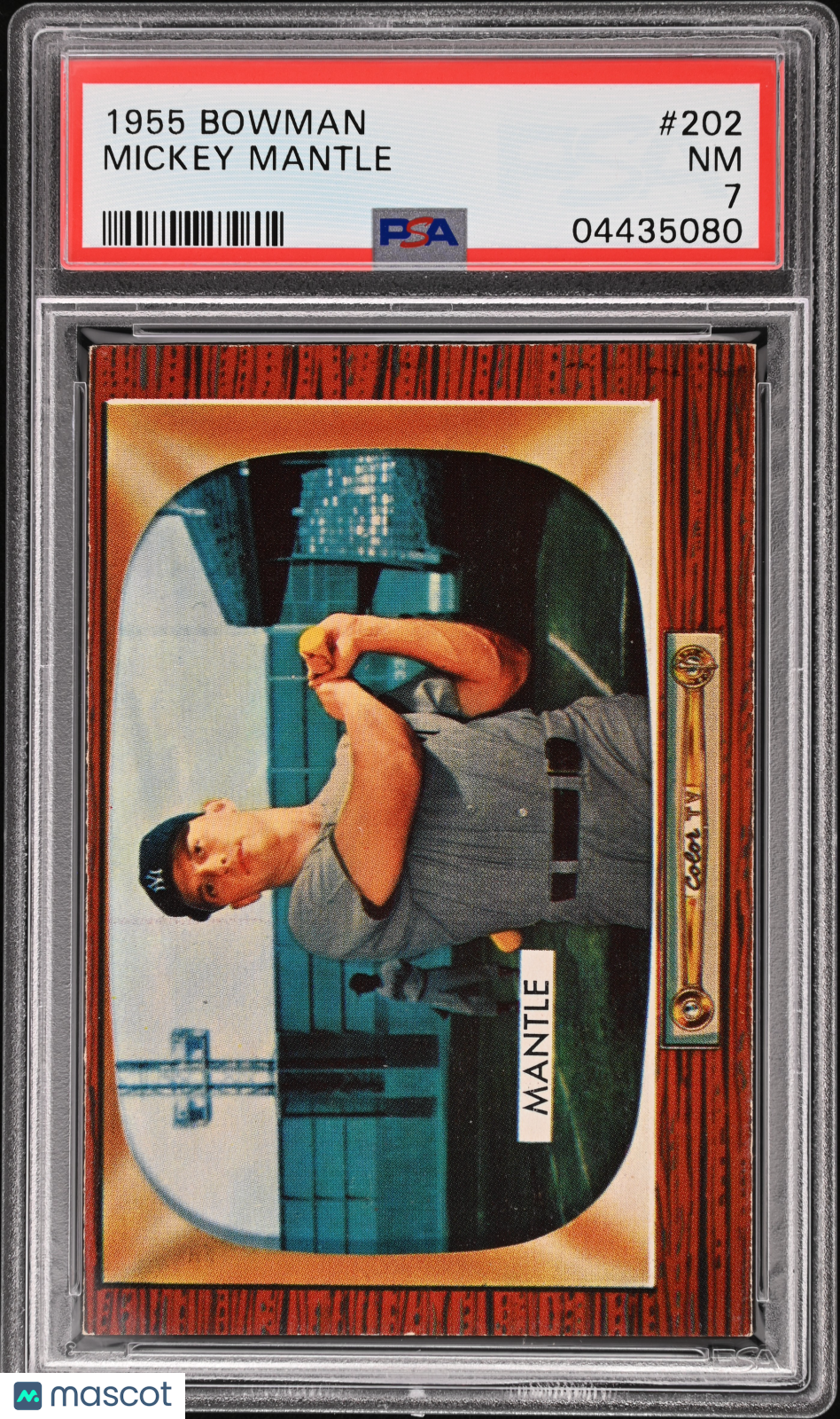 1955 Bowman Mickey Mantle #202 PSA 7