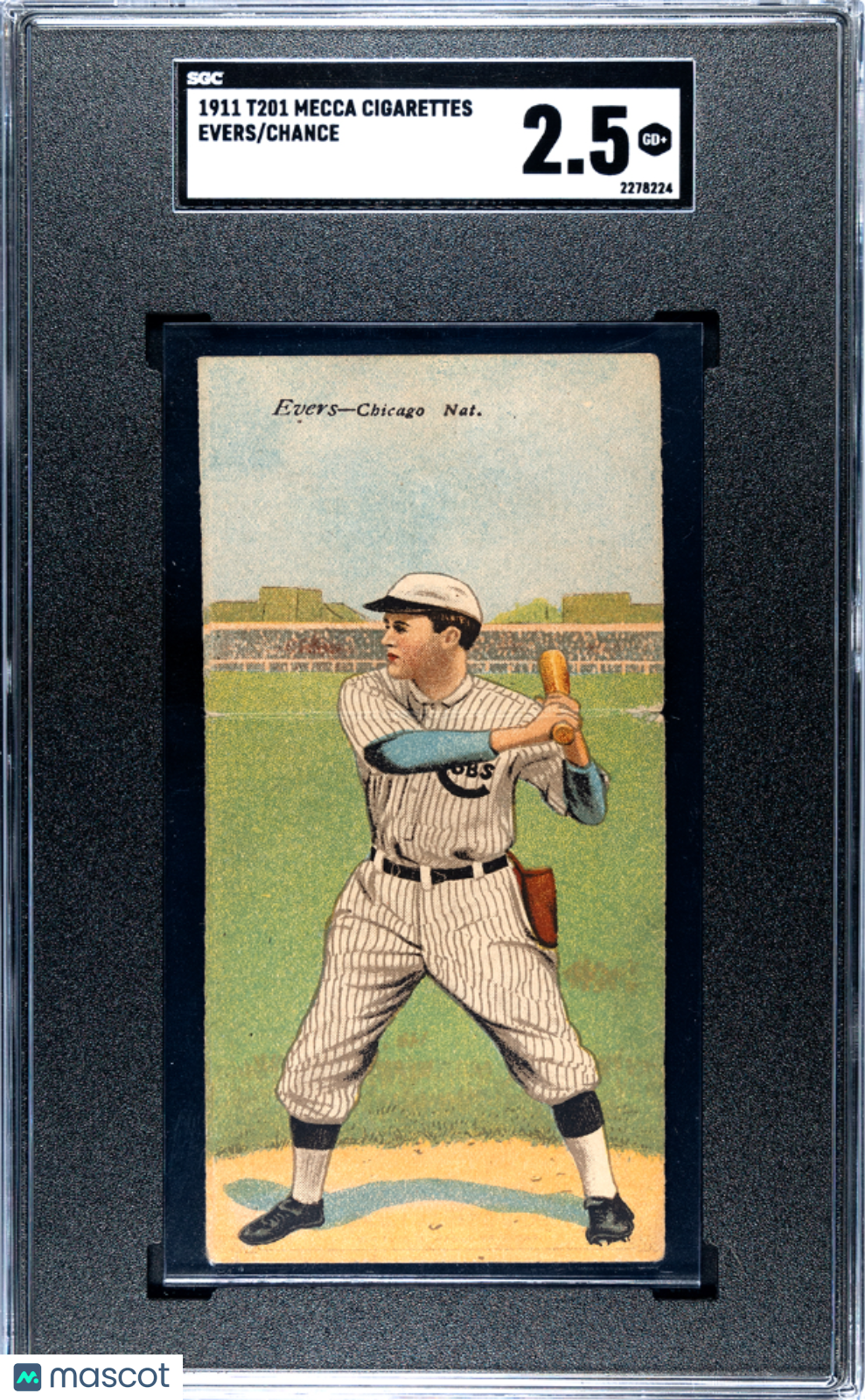 1911 T201 Mecca Cigarettes Evers Chance SGC 2.5