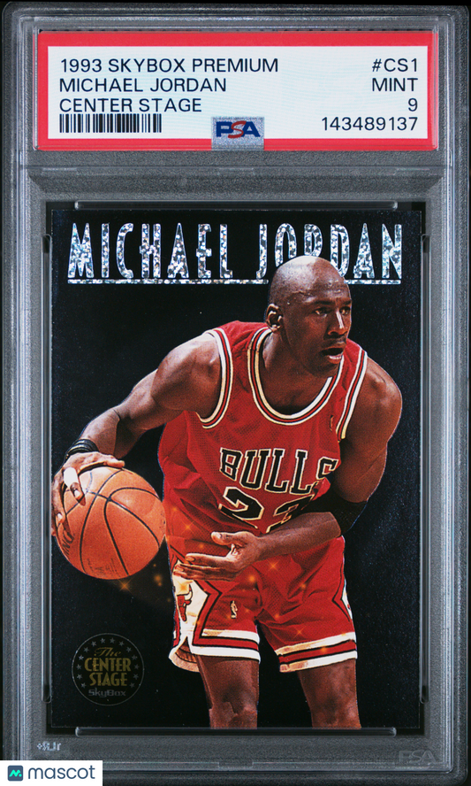 1993 Skybox Premium Center Stage Michael Jordan #CS1 PSA 9