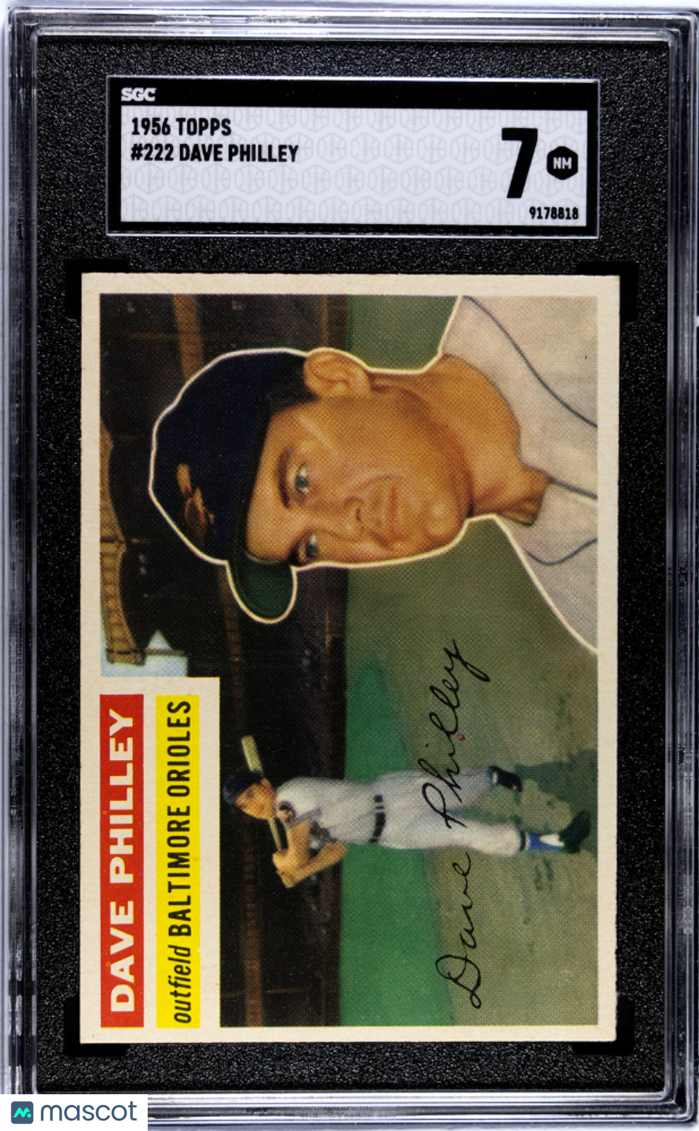 1956 Topps Dave Philley #222 SGC 7