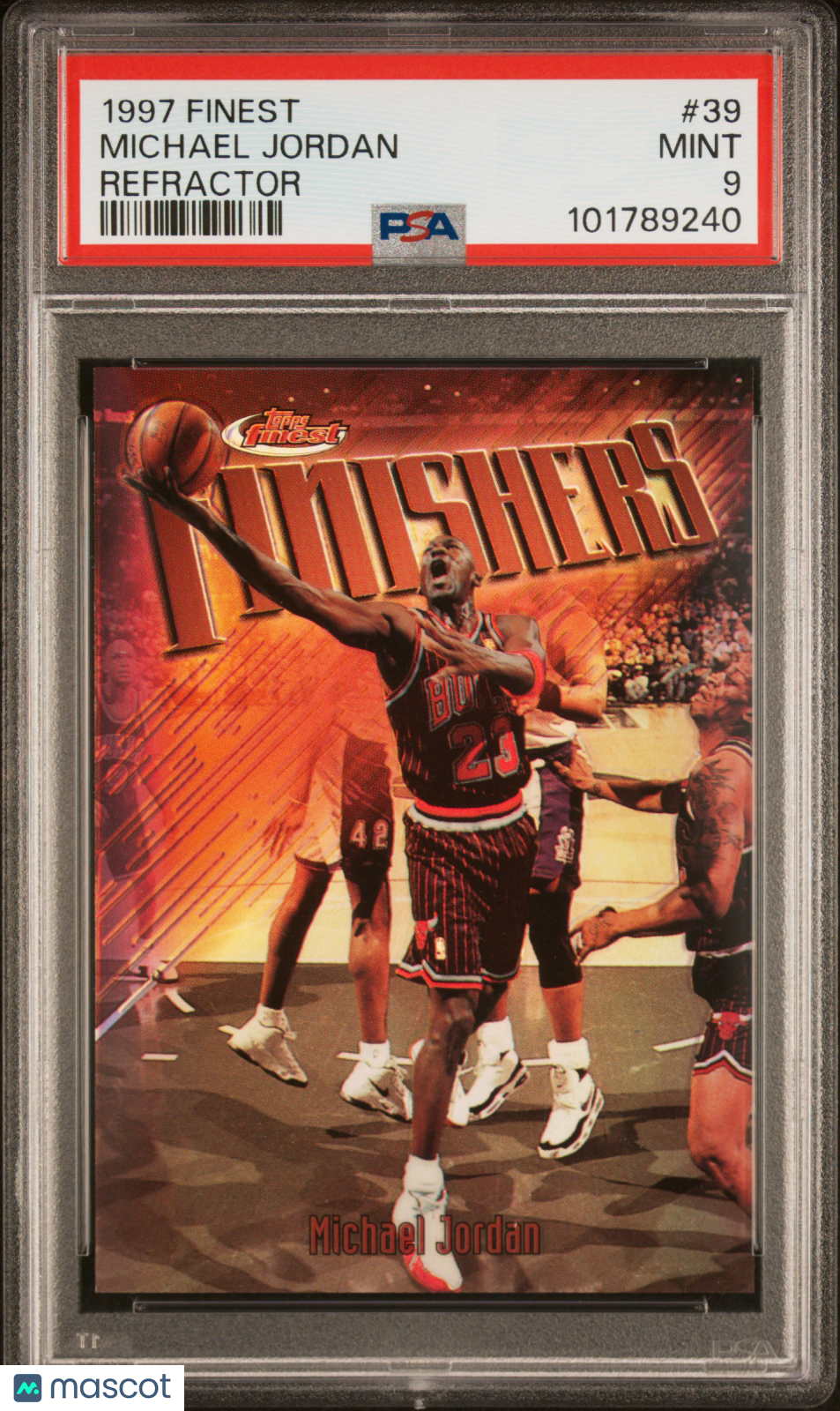 1997 Finest Michael Jordan #39 Refractor PSA 9