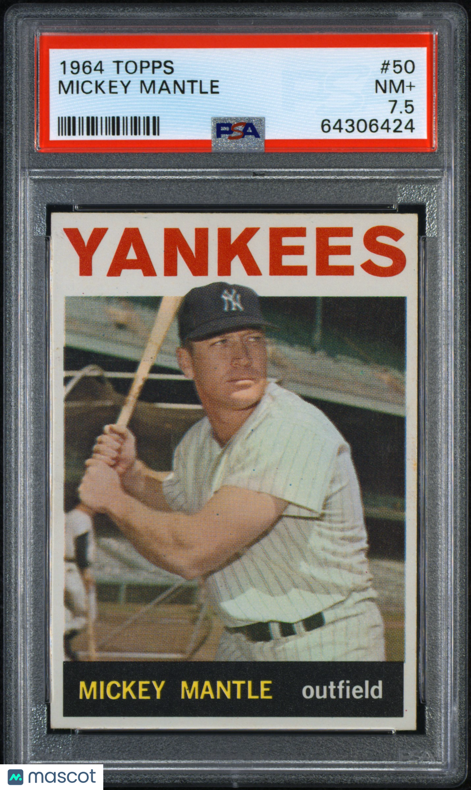 1964 Topps Mickey Mantle #50 PSA 7.5