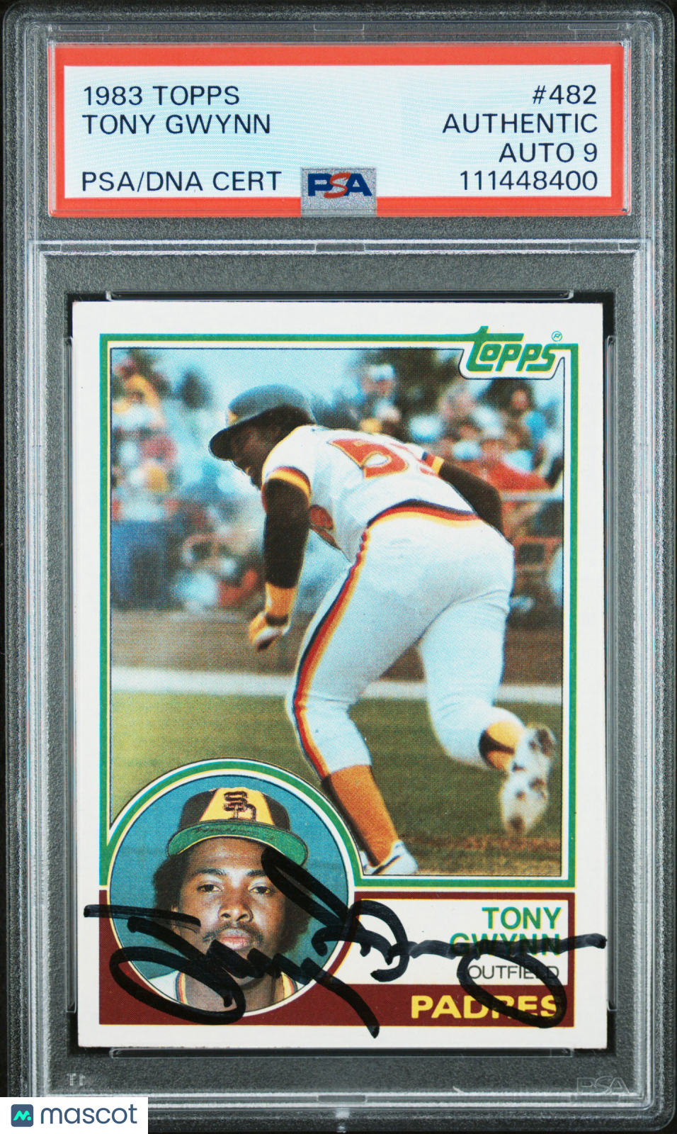 1983 Topps Tony Gwynn #482 PSA A Auto 9