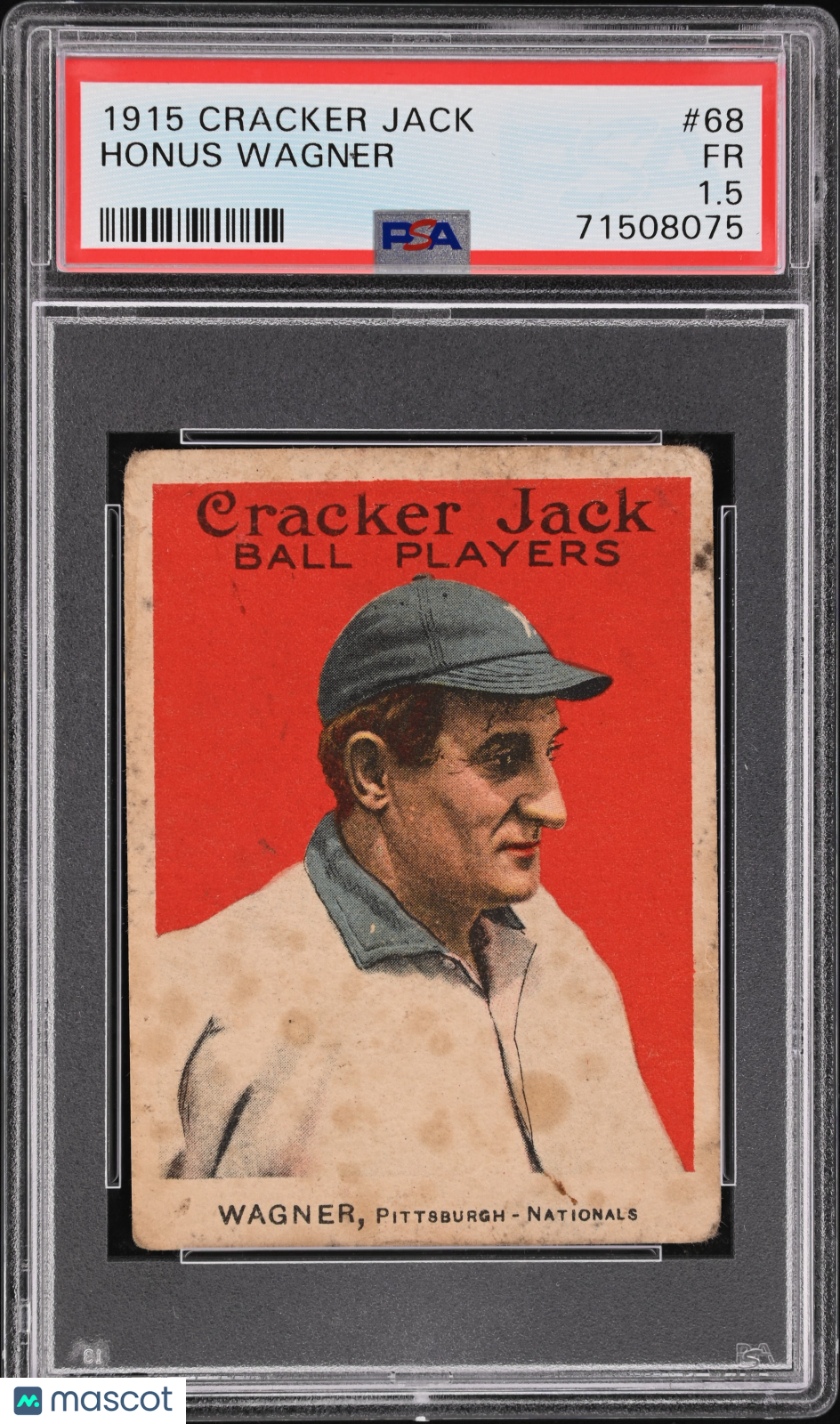1915 Cracker Jack Honus Wagner #68 PSA 1.5