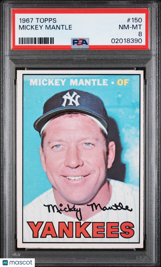 1967 Topps Mickey Mantle #150 PSA 8