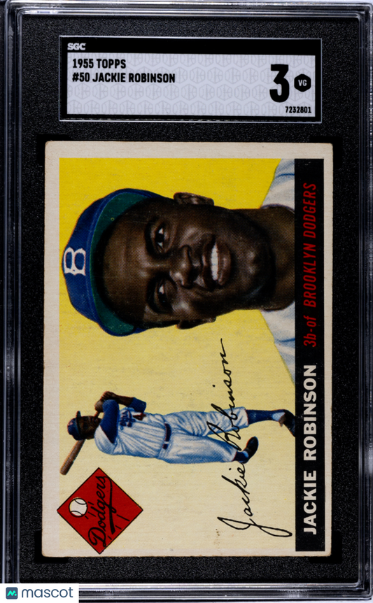 1955 Topps Jackie Robinson #50 SGC 3