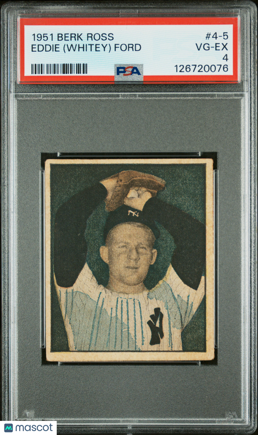 1951 Berk Ross Eddie (Whitey) Ford #4-5 PSA 4