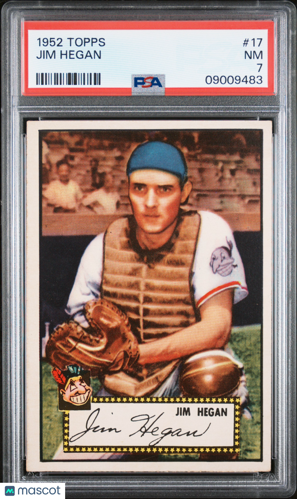 1952 Topps Jim Hegan #17 PSA 7