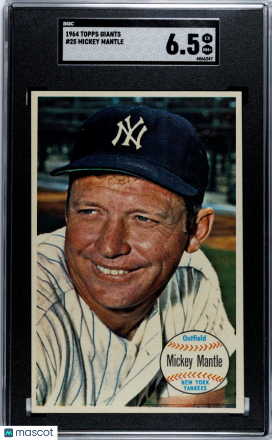 1964 Topps Giants Mickey Mantle #25 SGC 6.5