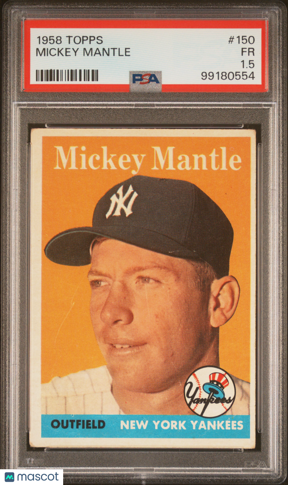 1958 Topps Mickey Mantle #150 PSA 1.5